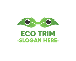 Eco Leaf Eyes logo design