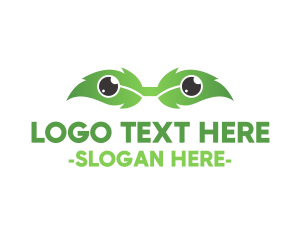 Glasses - Eco Leaf Eyes logo design