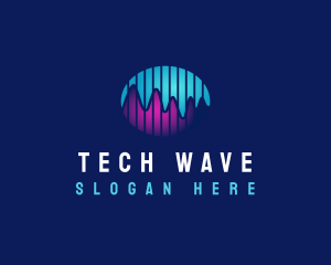 Graph Wave Tune Pulse logo design