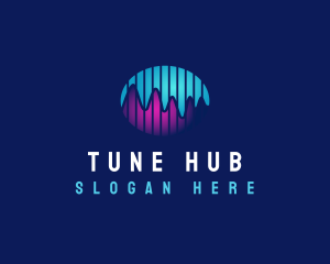 Graph Wave Tune Pulse logo design