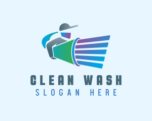 Clean Power Washing logo design