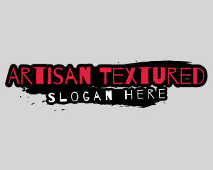 Textured - Scary Horror Brush logo design