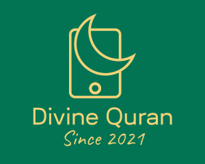 Quran - Islam Moon Mobile App logo design