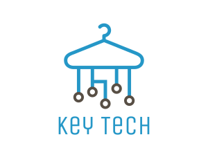 Tech Clothes Hanger logo design