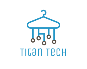 Tech Clothes Hanger logo design