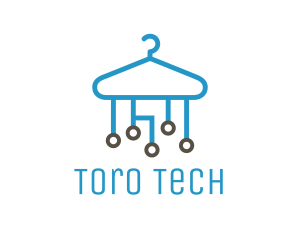 Tech Clothes Hanger logo design