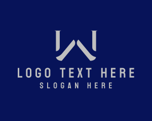 Engineering - Plumber Pipe Letter W logo design