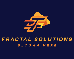 Media Logistics Letter F logo design