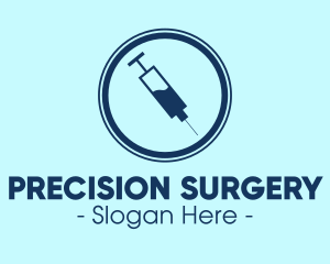 Injection Syringe Needle logo design