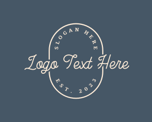 Handwritten - Stylist Feminine Badge logo design