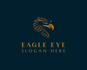 Luxurious Golden Eagle logo design