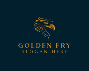 Luxurious Golden Eagle logo design