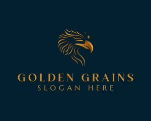 Luxurious Golden Eagle logo design