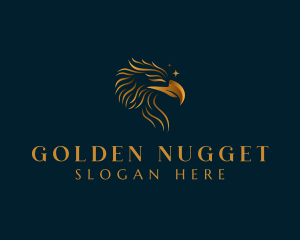 Luxurious Golden Eagle logo design