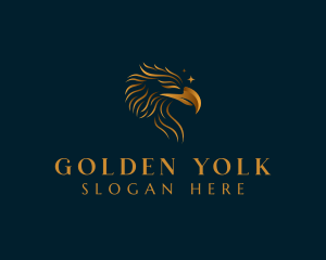 Luxurious Golden Eagle logo design