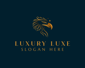 Luxurious Golden Eagle logo design