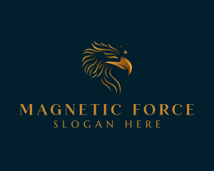 Luxurious Golden Eagle logo design