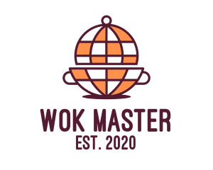 Wok - Global Cooking Pot logo design