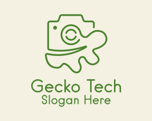 Gecko - Green Iguana Photography logo design