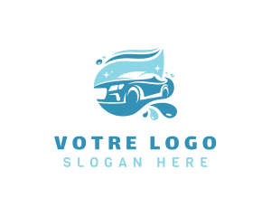 Cleaning Car Wash Logo