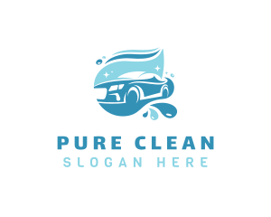 Cleaning Car Wash logo design