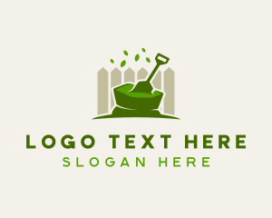 Soil - Shovel Garden Landscaping logo design