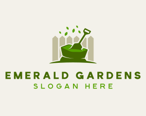 Shovel Garden Landscaping logo design