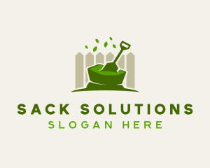 Sack - Shovel Garden Landscaping logo design
