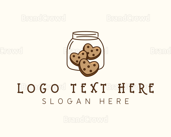 Cookie Heart Jar Logo