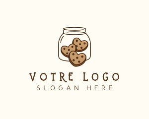 Cookie Heart Jar Logo