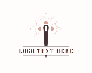 Modiste - Sew Needle Seamstress logo design