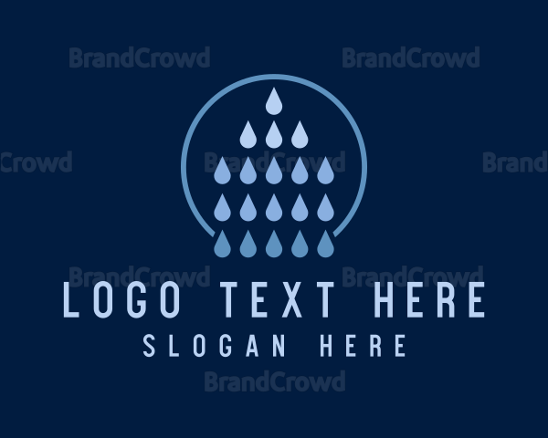 Cleaning Water Droplet Logo