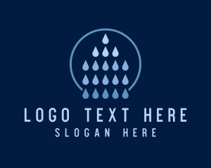 Water - Cleaning Water Droplet logo design