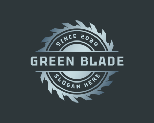 Woodwork Sawmill Blade logo design