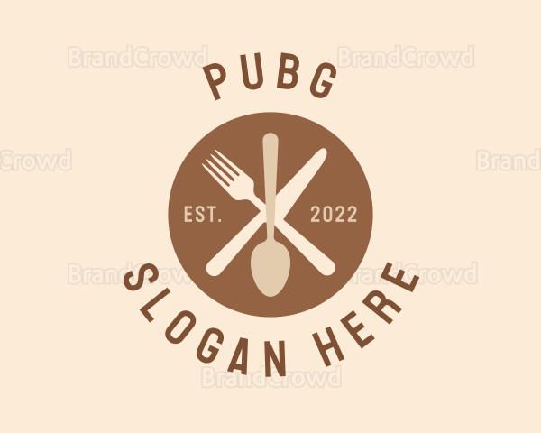 Restaurant Kitchen Utensils Logo