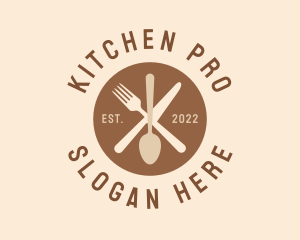 Restaurant Kitchen Utensils  logo design