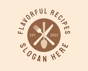 Cookbook - Restaurant Kitchen Utensils logo design