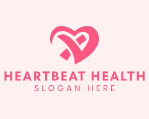 Cardiovascular - Modern Pink Heart logo design