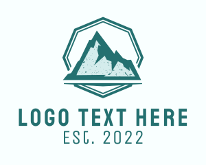 Explore - Rustic Iceberg Mountain logo design