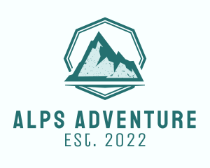 Alps - Rustic Iceberg Mountain logo design