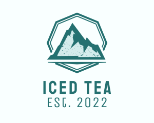 Rustic Iceberg Mountain logo design