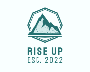 Rustic Iceberg Mountain logo design