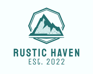 Rustic Iceberg Mountain logo design