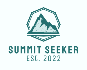 Mountaineer - Rustic Iceberg Mountain logo design