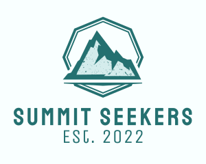 Mountaineering - Rustic Iceberg Mountain logo design