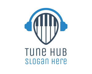 Itunes - Blue Piano Media logo design