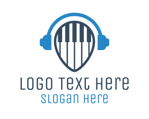 App Icon - Blue Piano Media logo design