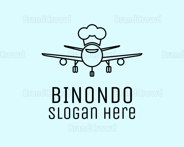 Line Art Airline Chef Logo