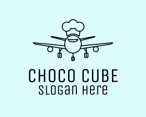 Airline - Line Art Airline Chef logo design