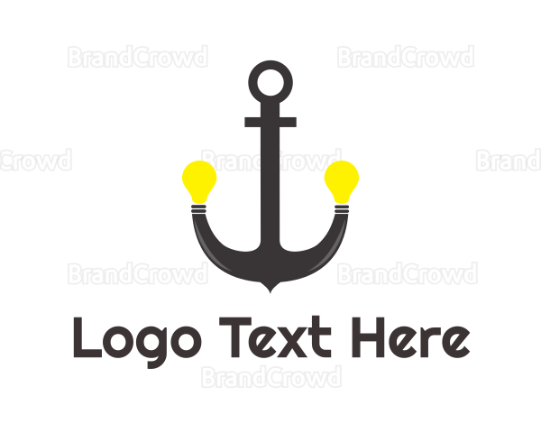 Brown Anchor Bulbs Logo